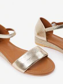 Where’s That From ELEANOR WIDE FIT LOW WEDGE SHOES WITH ADJUSTABLE ANKLE STRAP