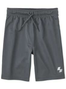 The Children's PLACE Boys Basketball Shorts 3-Pack Red Navy Blue Grey Black - 黑/藍/灰 - 查看 3