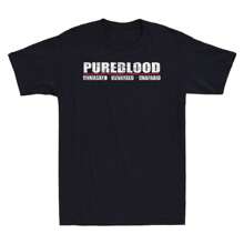 Pureblood Unmasked Unvaxxed Unafraid Funny Vaccine Joke Gift Retro 's T-Shirt