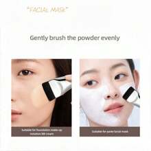 LAMBANO One-Piece Foundation Streak-Free Brush, Non-Absorbing, Flat Head, Beginner-Friendly Flawless Application Makeup Streak-Free Brush