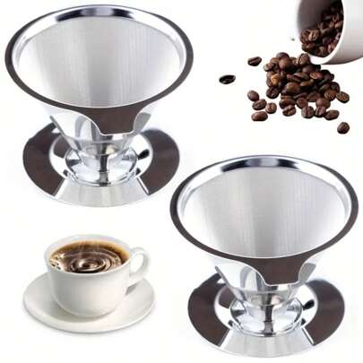 Filtro De Café Inox - Coador de Café  Sem Uso De Papel 102