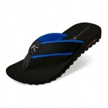 Kivah Men's Flip Flops Thick Strap Non-Slip Soft Comfortable - màu xanh đen - Xem 1