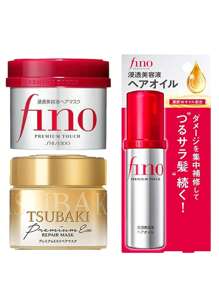 Premium Touch Hair Essence Mask 230gxTsubaki Premium Repair Mask 180gxShiseido  Premium Touch Essence Hair Oil 70ml (3 Pack) - Multicolor - View 1