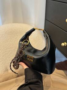 女士新款斜挎包和手提包，油蜡皮革 PU 材质，复古金属配件，优质质地，适合日常、购物、旅行