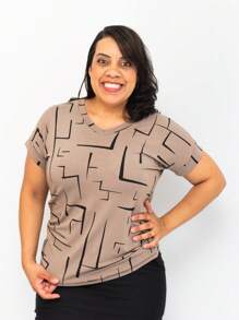 Women's T-Shirt - SHALON MODA EVANGÉLICA - Khaki - View 3