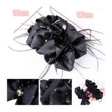 Feather Hair Clip Butterfly Shaped, Solid Color, For Parties Claw Clips Hair Claws Hair Barrettes