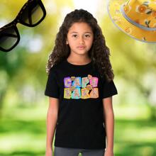 playera capibara de moda unisex niño niña  algodón 1 - Negro - Ver 1