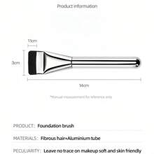 LAMBANO One-Piece Foundation Streak-Free Brush, Non-Absorbing, Flat Head, Beginner-Friendly Flawless Application Makeup Streak-Free Brush