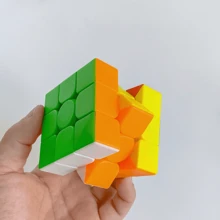 1 pieza Cubo mágico de cálculo de velocidad - Cubo mágico 3x3 sin adhesivos, juguete educativo perfecto, regalo de cumpleaños ideal - Multicolor - Ver 3