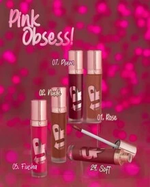 Labial Liquido Ultimate Pink Up Labial indeleble labios ¡Larga duracióduración! Acabado Matte, 20 Tonos diferentes - Tono 05 ''Fiusha'' - Ver 4