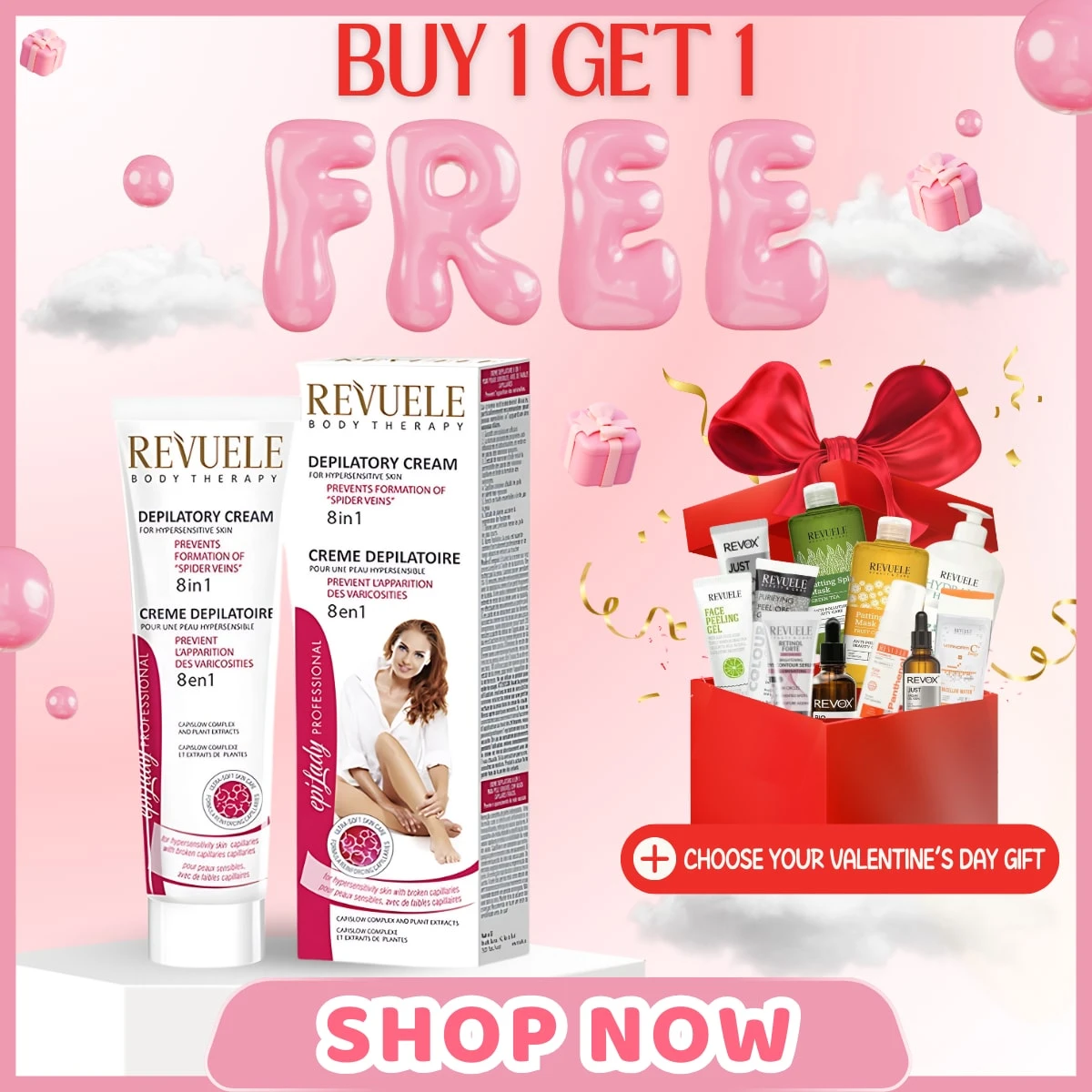 REVUELE [Limited-Time Offer - FREE VALENTINE'S GIFT] Revuele Depilatory ...