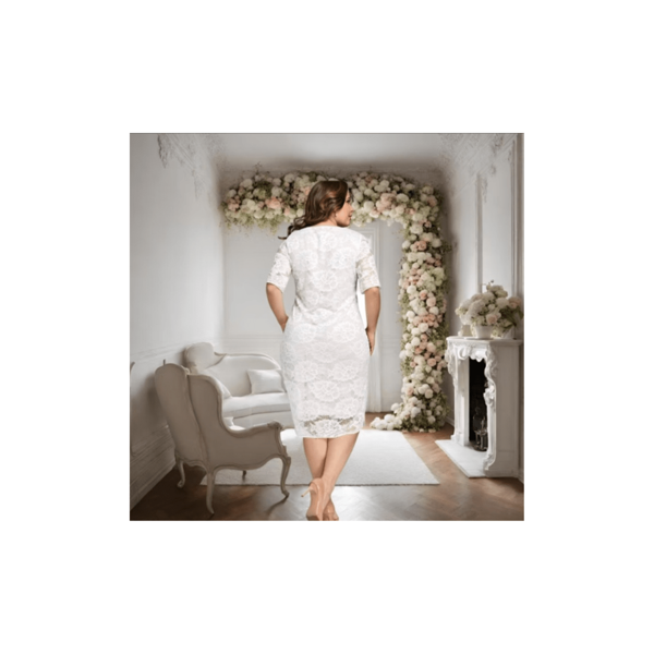Vestido Renda Plus Size Noite Festa Casamento Moda Evangelica Casual Gospel