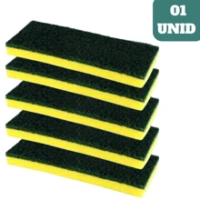 Squeegee Scrubber Tile Abrasive Sponge Refill Large Sponge - Green - View 1