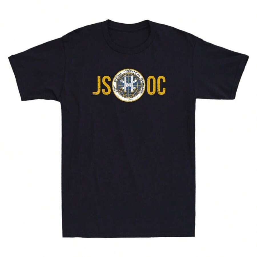 Joint Special Operations Command JSOC Fort Bragg Military Vintage 's T-Shirt - Black - View 1