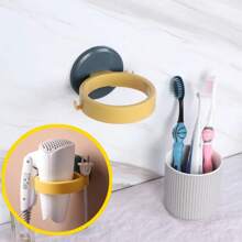 Suporte Para Secador Cabelo de Parede Giratorio 360 Adesivo Organizador Banheiro