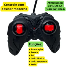 Remote Control Car Super Racing Lights Up Headlight Realistic Toy Children's Gift - 紅色 - 查看 5