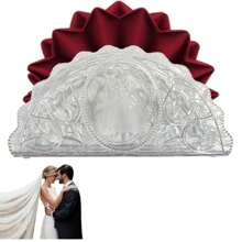 docena de servilletero de plástico para fiesta, servilletero para boda - transparente - Ver 4