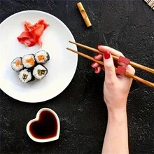 4 件初学者筷子架 - 轻便训练筷子配件，防滑、可重复使用且适用于洗碗机，适合成人、学生、学习者 - 由塑料制成，无需电力 - 彩色 - 查看 5