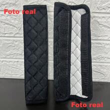2Pcs Car Seat Belt Shoulder Protection Pad Soft Comfortable Backpack Strap Protect Neck And Shoulders From Chafing COVER - màu đen - Xem 8