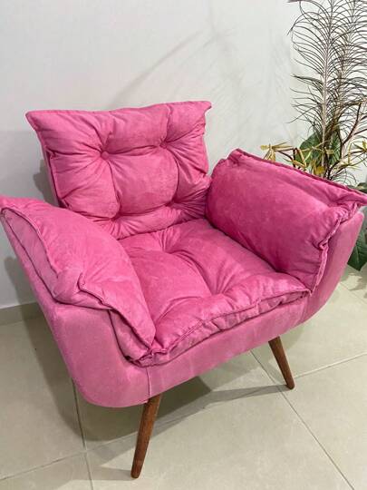 Poltrona Decorativa Para Sala Escritório Opala Classic