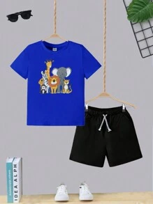 Tween Boys Sets - 寶藍色 - 查看 1