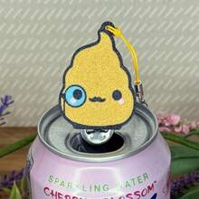 Cutie Poos Tab Buddy Soda Can Opener - Silly Golden Rainbow Unicorn Poop Keychain Gift Present Charm Accessory For Arthritis, EDS, Nails - 金色 - 查看 2