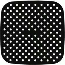 Protetor de Silicone Fritadeira Air Fryer Tapete Silicone Universal Antiaderente 21cm Quadrado