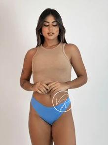 Kit 5 Seamless Thong Panties Laser Cut Comfortable Women's Lingerie - 彩色 - 查看 3