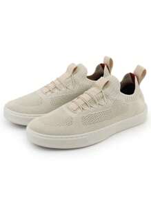 KnitFest Men's Casual Shoes Stitched Sole With Gel Insole Prime Shipping - Beige - View 2