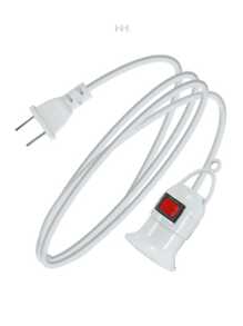 Extension Con Socket Para Foco, 10 Metros - Blanco - Ver 6