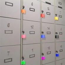 Candado con llave para equipaje, candado de metal para equipaje, candado pequeño multicolor con llave para la escuela, el gimnasio - Multicolor - Ver 5