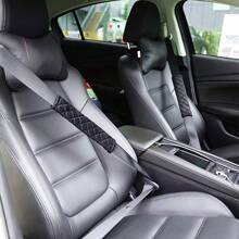 2Pcs Car Seat Belt Shoulder Protection Pad Soft Comfortable Backpack Strap Protect Neck And Shoulders From Chafing COVER - màu đen - Xem 2