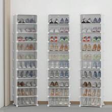 HOMIDEC Shoe Storage 10-Tier Shoe Rack Organizer For Closet 20 Pair Narrow Shoes Shelf Cabinet For Entryway Bedroom And Hallway - như Pic - Xem 8