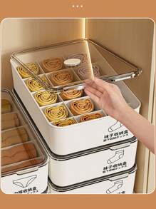 1个家用网状收纳抽屉，内衣袜子整理盒，可堆叠不变形分类盒，大容量衣柜收纳盒，三合一卧室内衣袜子收纳盒，收纳整理，女士白色T恤，女士黑色裤子 - 彩色 - 查看 6