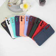 Capas de Celular com Slot de Cartão para Samsung - Roxo - Visão 3