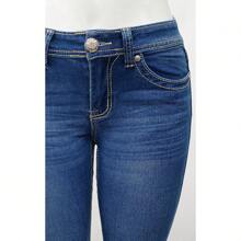 Rhinestone Bootcut Jeans - Inglaterra Medio - Ver 4