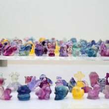 天然迷你萤石雕刻、家居装饰、水晶雕刻、水晶礼品、水晶动物、Riki 疗愈（随机发货） - 螢石 - 查看 2