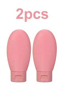 1 Piece/3 Pieces/4 Pieces Travel Separate Bottles, Extrusion Design, Portable, Leak Proof, Refillable Cosmetics Container, (With Free Label Card) Reusable, Used For Separate Packaging Of Toiletries, Shampoo, Shower Gel And Lotion, Travel Necessities, School Supplies, Holiday Camping Necessities, Holiday Accessories Mini, Used For Holiday Beach, Bathroom Collection, Bedroom Collection, Large Capacity, Business Trip, Tourism