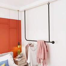 A Minimalist Ceiling Iron Art Hanger Aesthetic Design Reasonable Use Of Space Does Not Occupy The Ground With Lifting Function Use Of Home Entrance Room Living Room Homestay Clothing Store