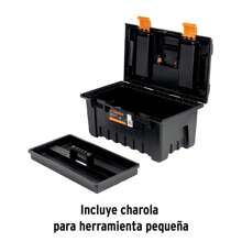 22" Tool Box With Compartments, TRUPER CHA-22NC - Black - View 4