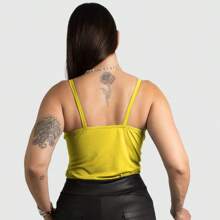 Swisz Kit 3 Women's Suplex Blouse Low-Cut Tank Top With Cup Summer Fashion