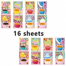 8/16 Pcs Dessert & Ice Cream Pattern Sticker Set For DIY Decorations, Party Favors, Birthday Gifts, Craft Projects, Scrapbook