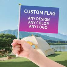 Customized Hand Waving Flag, Garden Banner, Suitable For Various Scenes, Party Decoration Items For All Kinds Of Festivals, Can Be Conveniently Hung Indoors & Outdoors,Multi-Functional,Durable,Anti-Mold,Ornamental,Reusable,Cute,Stylish,Adorable,High-Quality,Colorful,Custom,Unique,Personalized,Ideal Gifts For Him,Ideal Gifts For Her,Her,Boyfriend,Girlfriend,Dad,Mom,Family,Friends,Son,Daughter,Kids,Kitchen,Dining Room,Bedroom,Office,Living Room,Home,Garden,Tea Room,For Anniversaries,For Birthdays,For Housewarming,For Graduation,For Weddings,For Mother's Day,For Father's Day,For Children's Day,For Valentine's Day