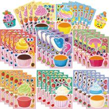 8/16 Pcs Dessert & Ice Cream Pattern Sticker Set For DIY Decorations, Party Favors, Birthday Gifts, Craft Projects, Scrapbook