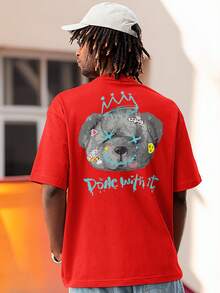 Men T-Shirts - 紅色 - 查看 4