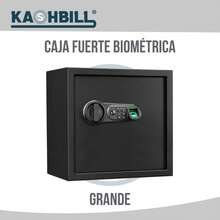 KASHBILL Caja Fuerte Biométrica Grande 30x38x30 cm modelo CFB03 con Cierre de Huella Digital y Llave de Emergencia, Seguridad Avanzada para Hogar y Oficina - Negro - Ver 7