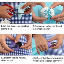 Triple Coupler 3 Colors In 1 Pastry Cake Decoration - White - View 5