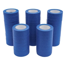 kangten 54 Rolls Blue Masking Tape Decorators Artist Tape With Sharp Lines For Painting, 54 Rolls Painter's Tape 2.4cm X 55 M - Blue - View 6