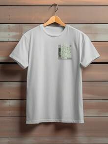 Men T-Shirts - 灰色 - 查看 2