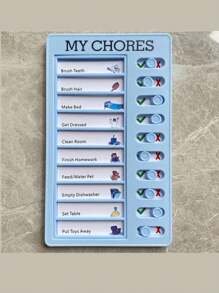 1 pc kinderen wekelijks schema zelfdiscipline hulpmiddel, basisschool leerling zelfgemaakte checklist bord, dagelijkse routine tijd tracker babyshower paascadeau spullen voor meisjes/jongens